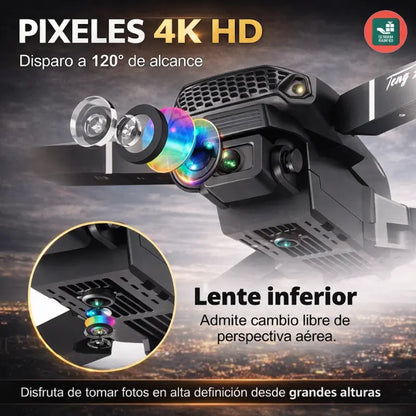 Drone W8 Pro Max Con Inteligencia Artificial + Linterna Militar LightPro™ [ÚLTIMAS UNIDADES]